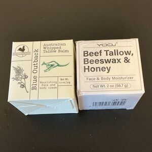 BLUE OUTBACK WHIPPED TALLOW BALM & YOOL BEESWAX & HONEY FACE & BODY MOISTURIZER.